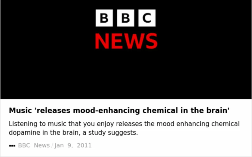 Music Helps You Release Mood Enhancing Chemicals